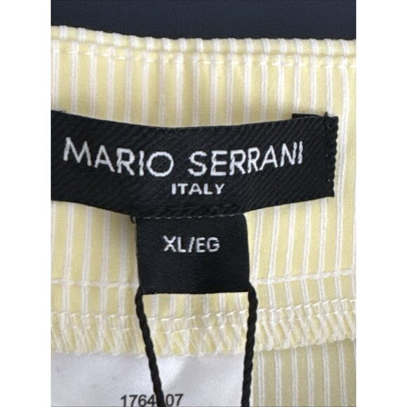 Mario Serrani Women's XL Comfort Stretch Capri Pant Yellow Stripe NWT 9310 - Picture 8 of 16